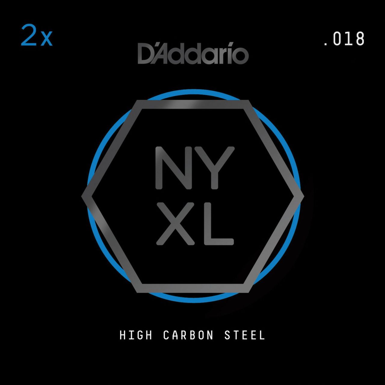 PLAIN STEEL, 2-PACK SINGLESTRING 018 PLAIN STEEL, 2-PACK SINGLESTRING 018