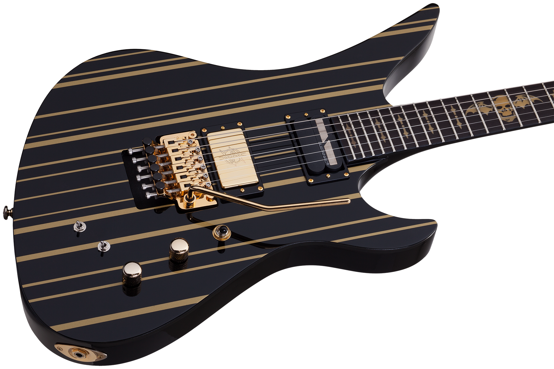 Synyster Gates Custom S Black/Gold Stripes