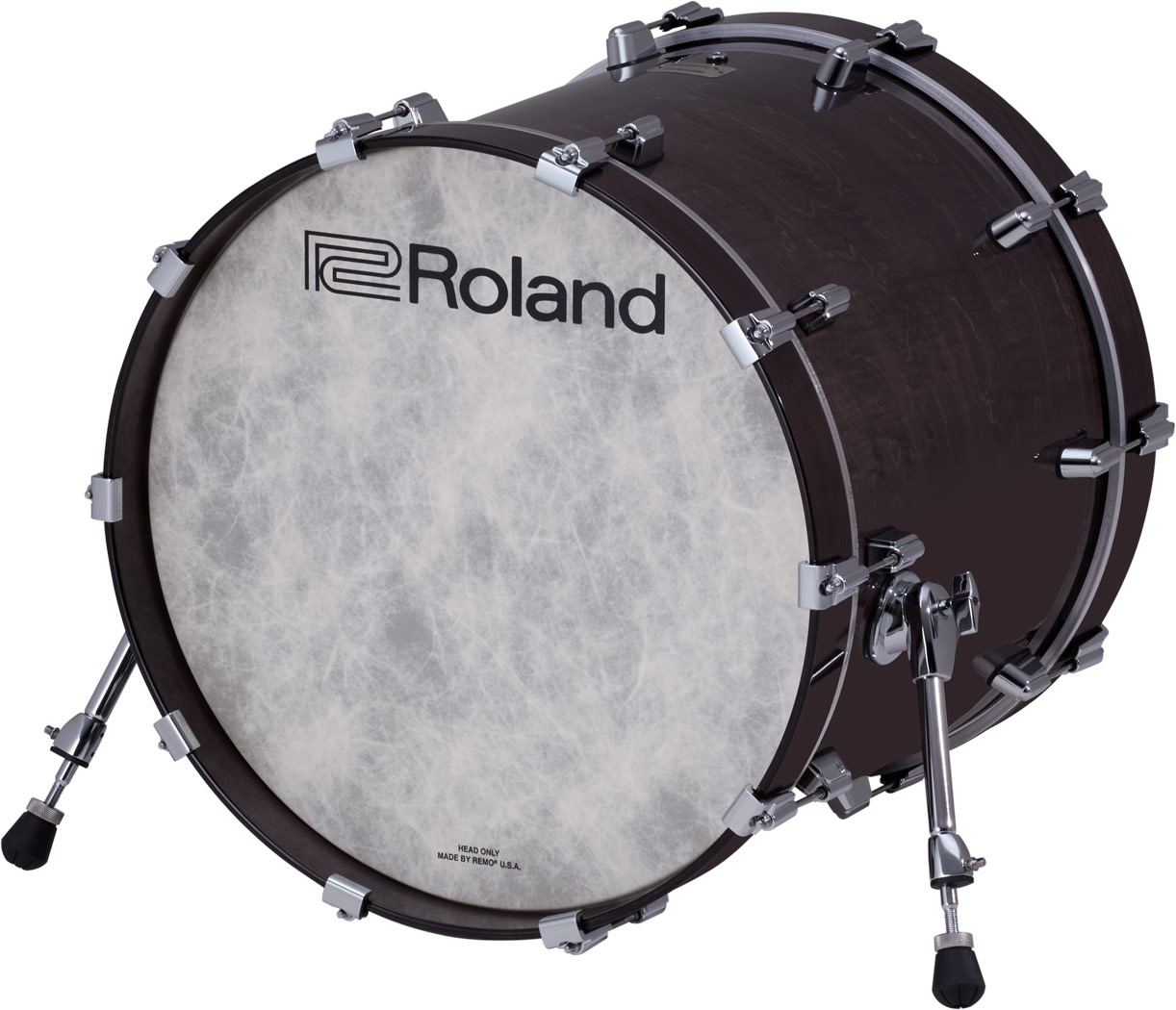 Roland PDA140F Gloss Ebony Floor Tom Pad – 14 Zoll Floor Tom mit schwarzem Hochglanz-Holzkessel