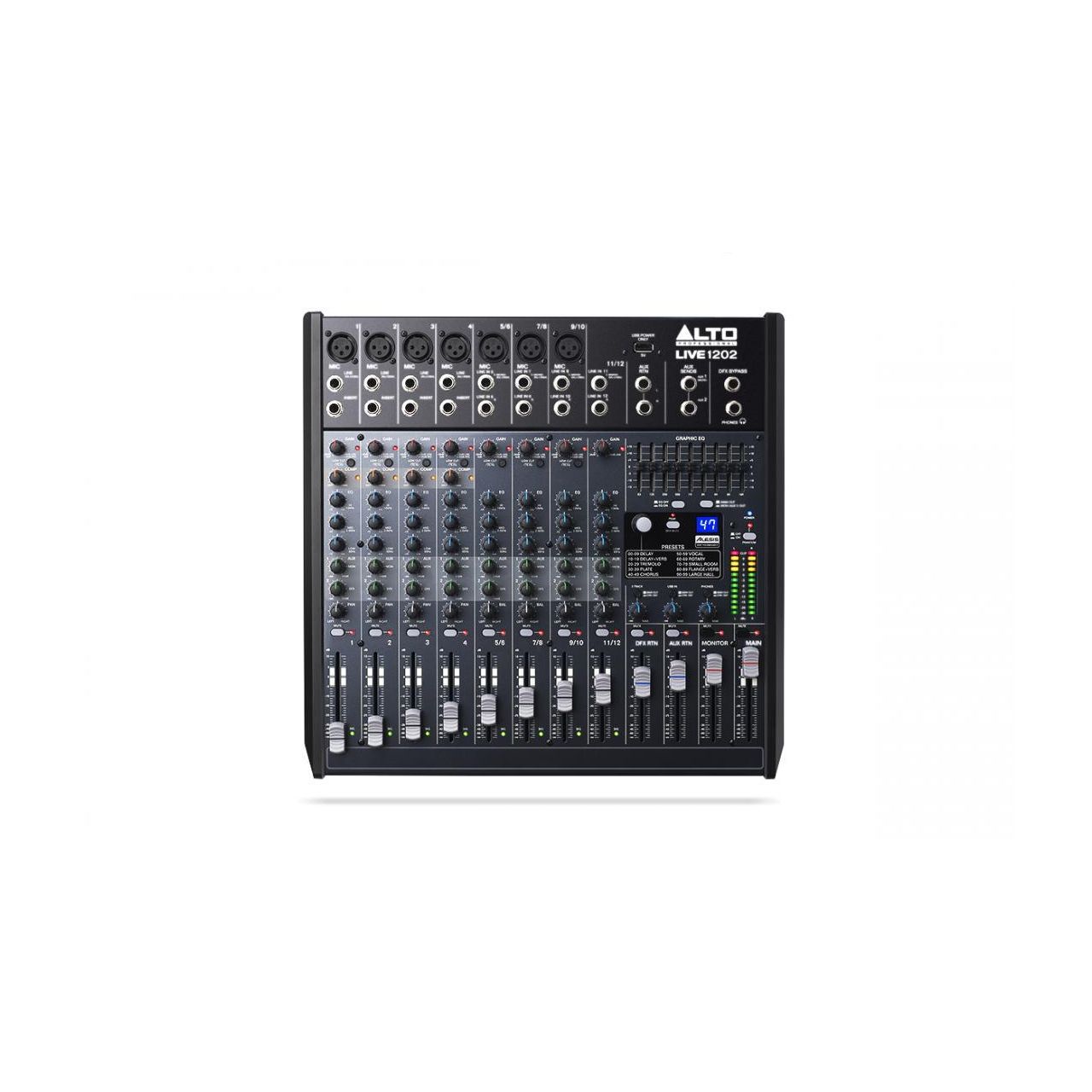 Live1202 - Professioneller 12-Kanal / 2-Bus Mixer