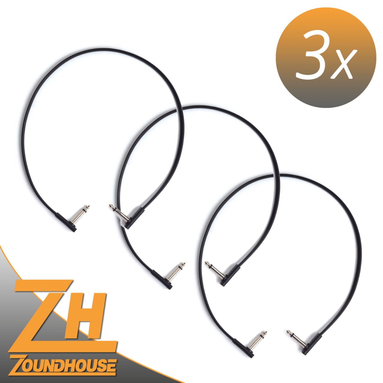 3 x Flat Patch Cable 60 cm - Patchkabel