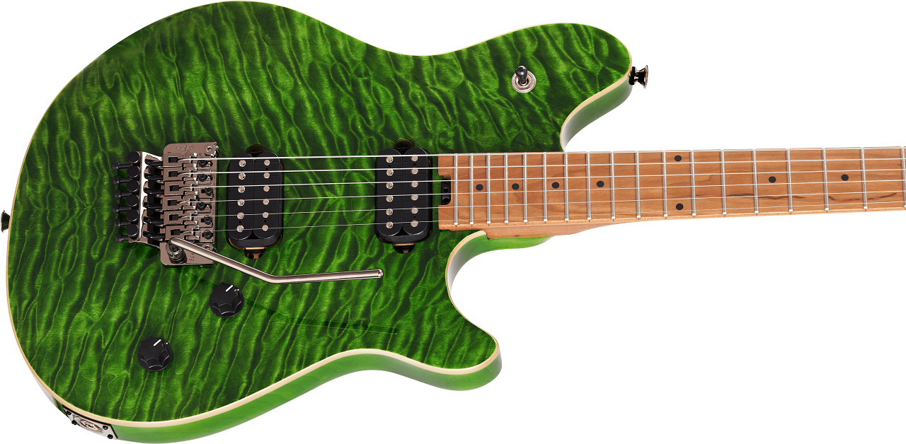 Wolfgang® Standard QM, Baked Maple Fingerboard, Transparent Green