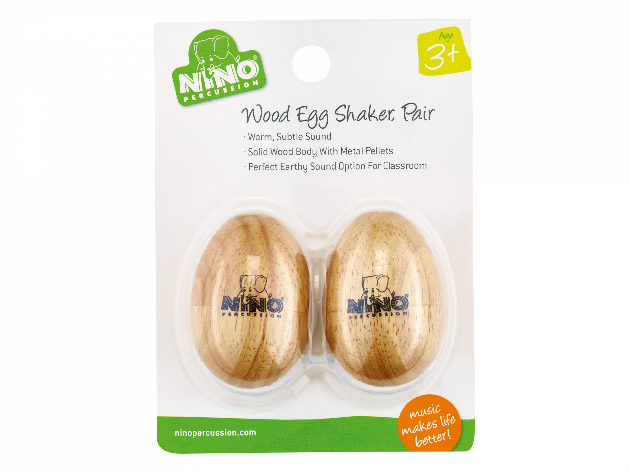 Holz Egg Shaker (Paar) – Percussion Rasseln für Kinder