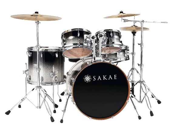 Road Anew Drumset 20" Black Silver Fade "Showroom Modell"