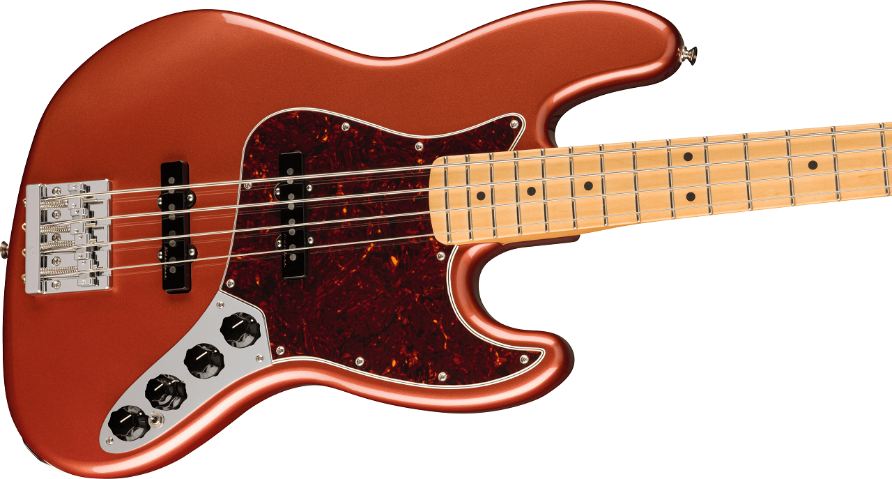 Player Plus Jazz Bass®, Maple Fingerboard, Aged Candy Apple Red