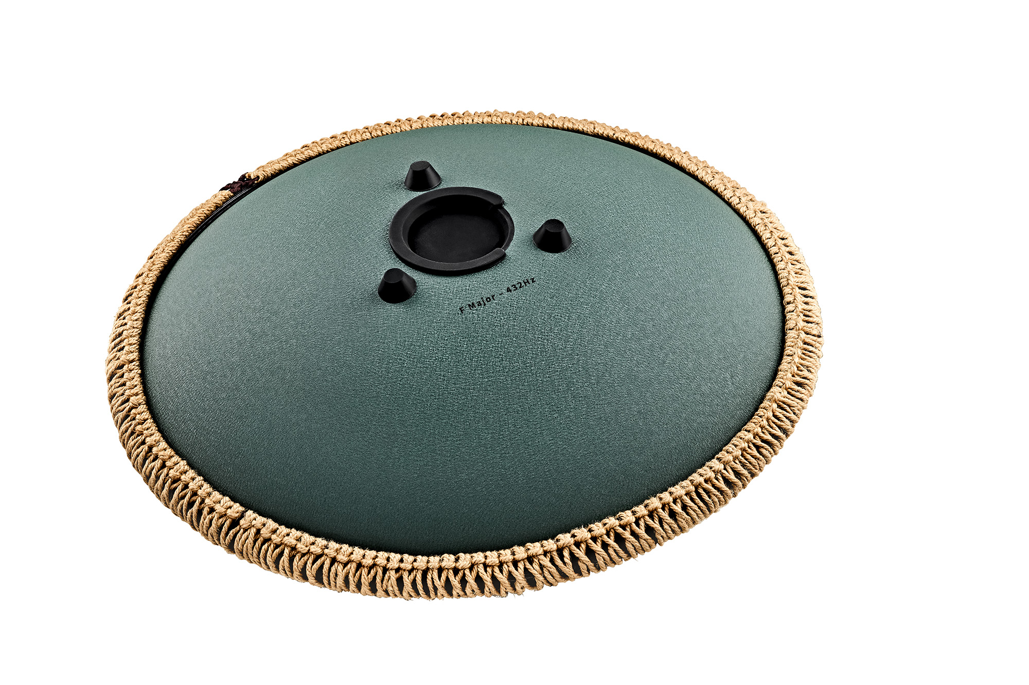 OSTD3DGE Octave Steel Tongue Drum F Dur Dunkelgrün 16" 432Hz