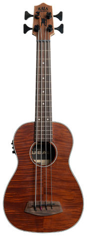 U-Bass Exotic Mahogany, Fretted, Metal Round Wound Strings, with Deluxe Bag