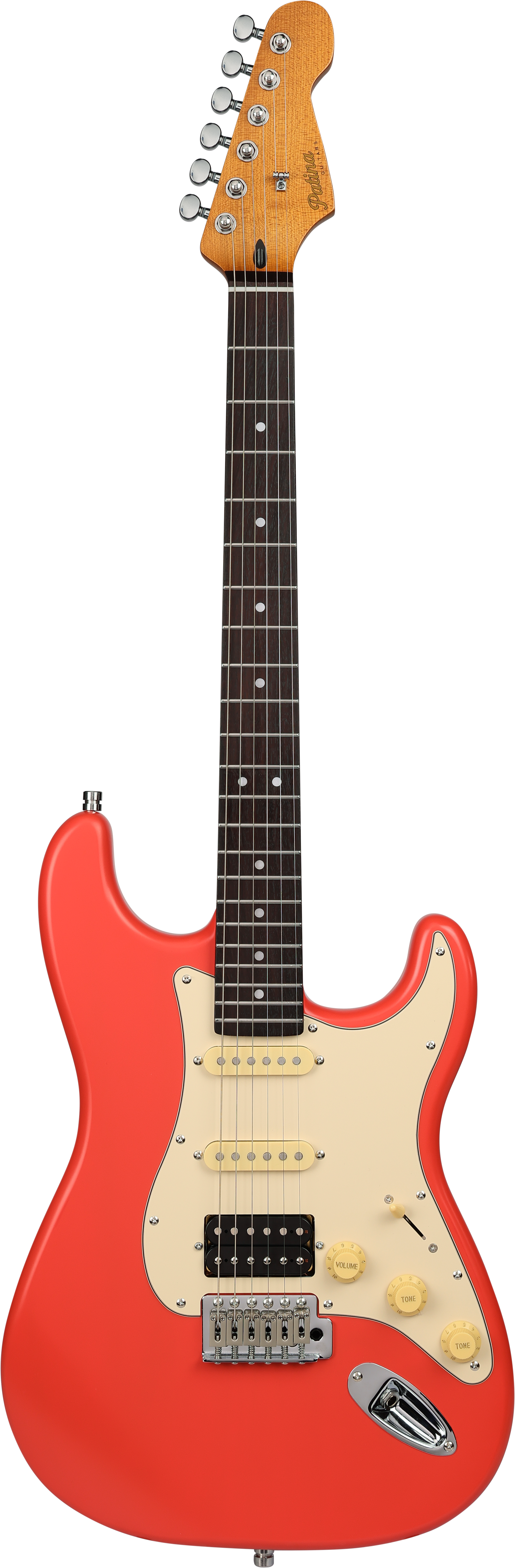 PS-4 Fiesta Red HSS ST-Style E-Gitarre