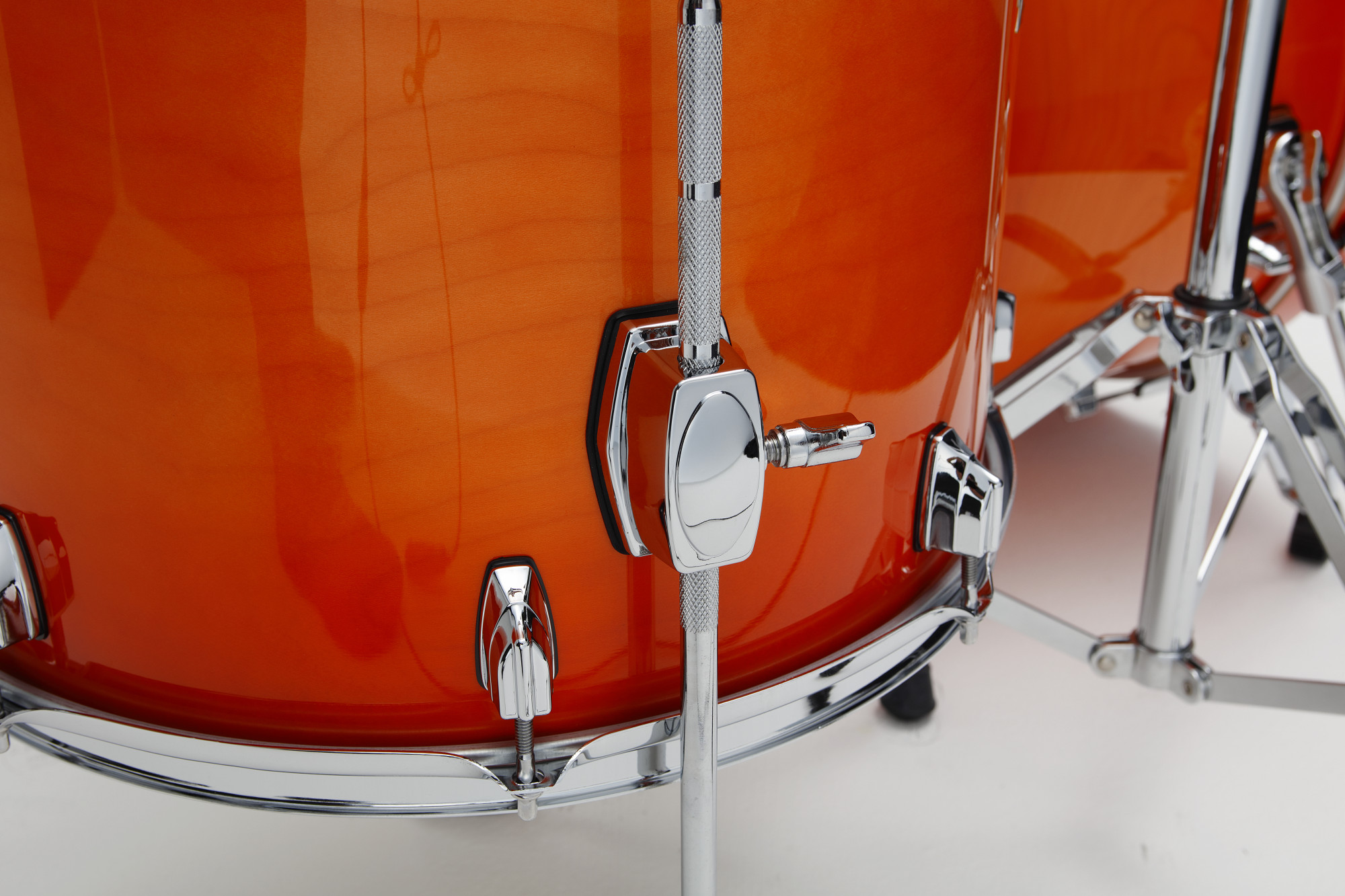 Superstar Maple Shell Kit 3 teilig - Tangerine Lacquer Burst + Hardware Kit