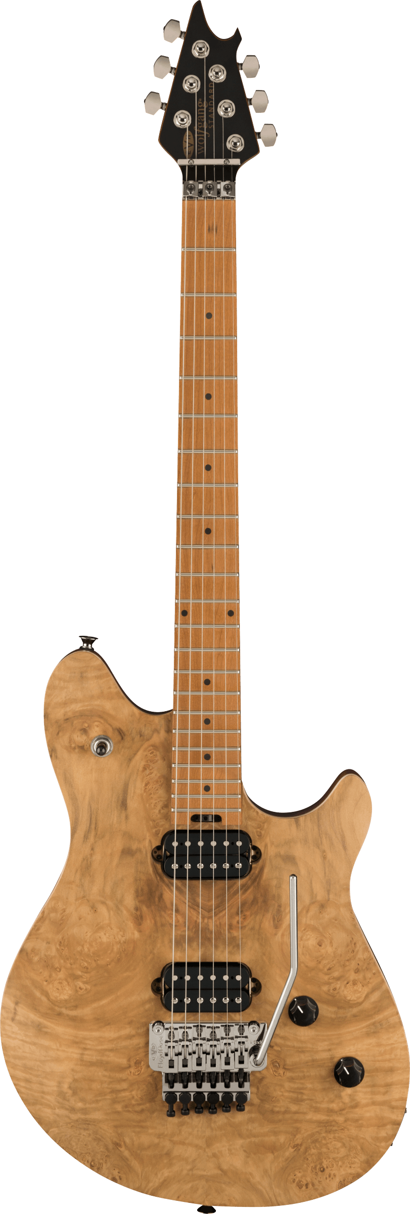 Wolfgang® WG Standard Exotic Laurel Burl, Baked Maple Fingerboard, Natural