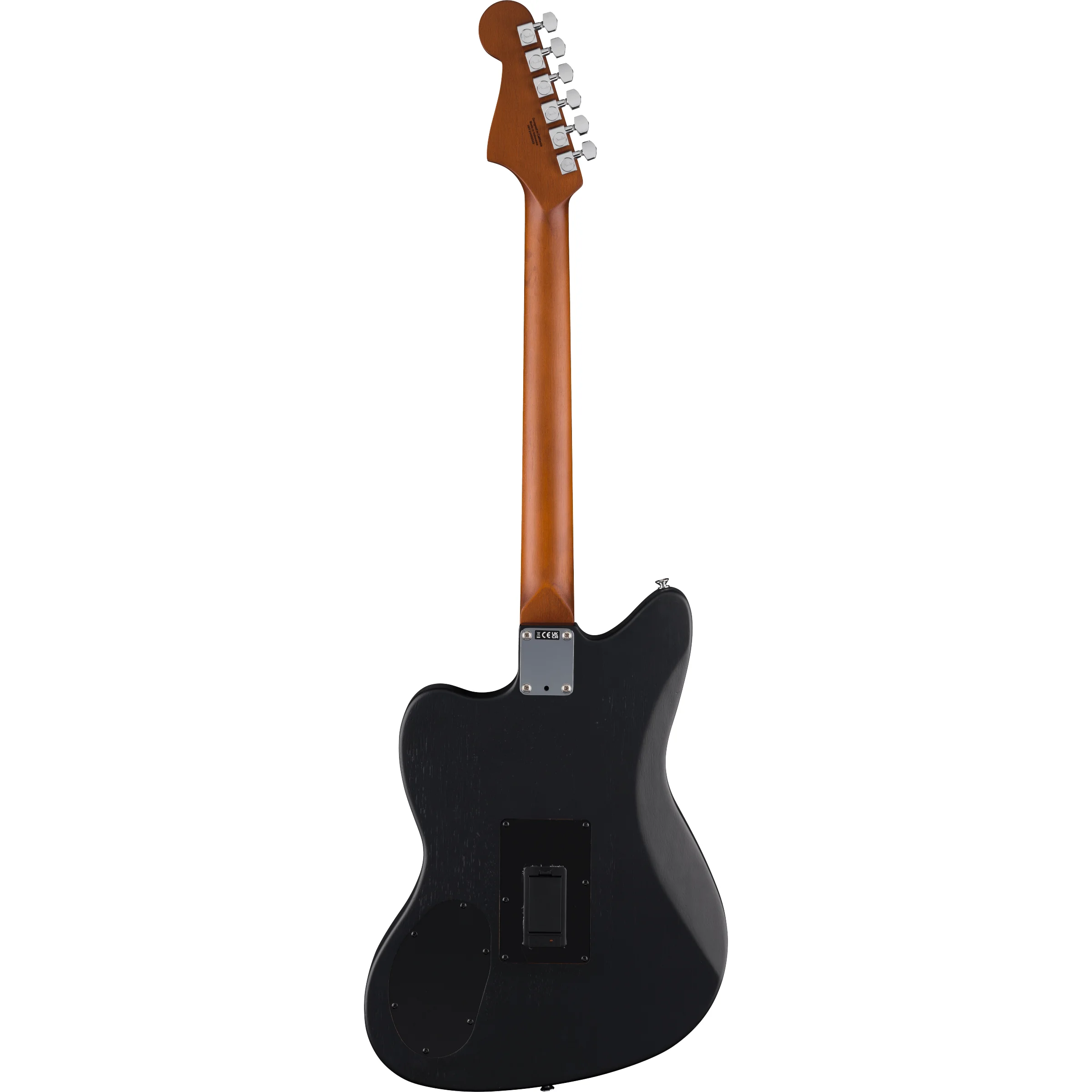 Fender Acoustasonic Standard Jazzmaster Black Hinteransicht