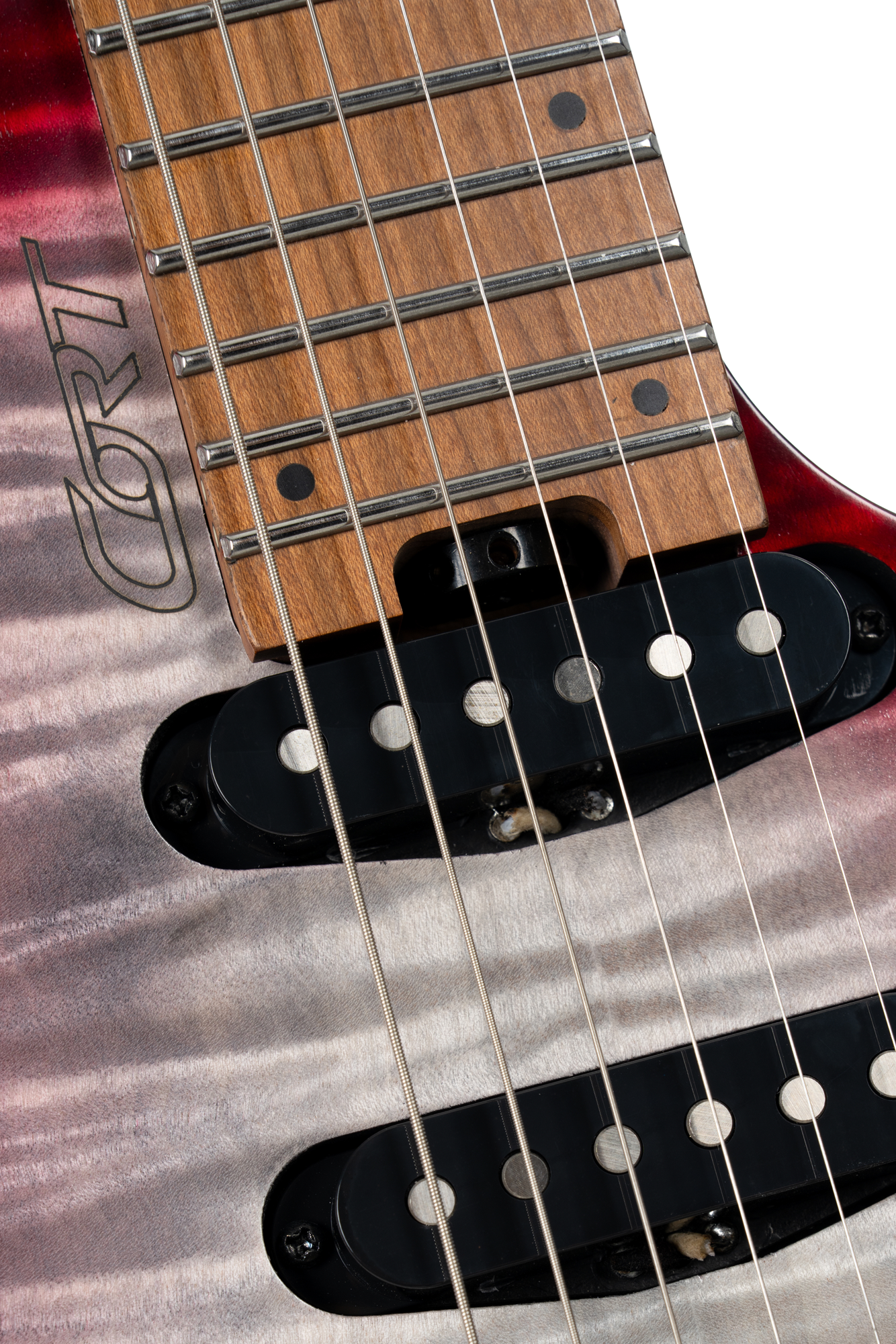 Space G6TR Semi Gloss Lava Headless E-Gitarre