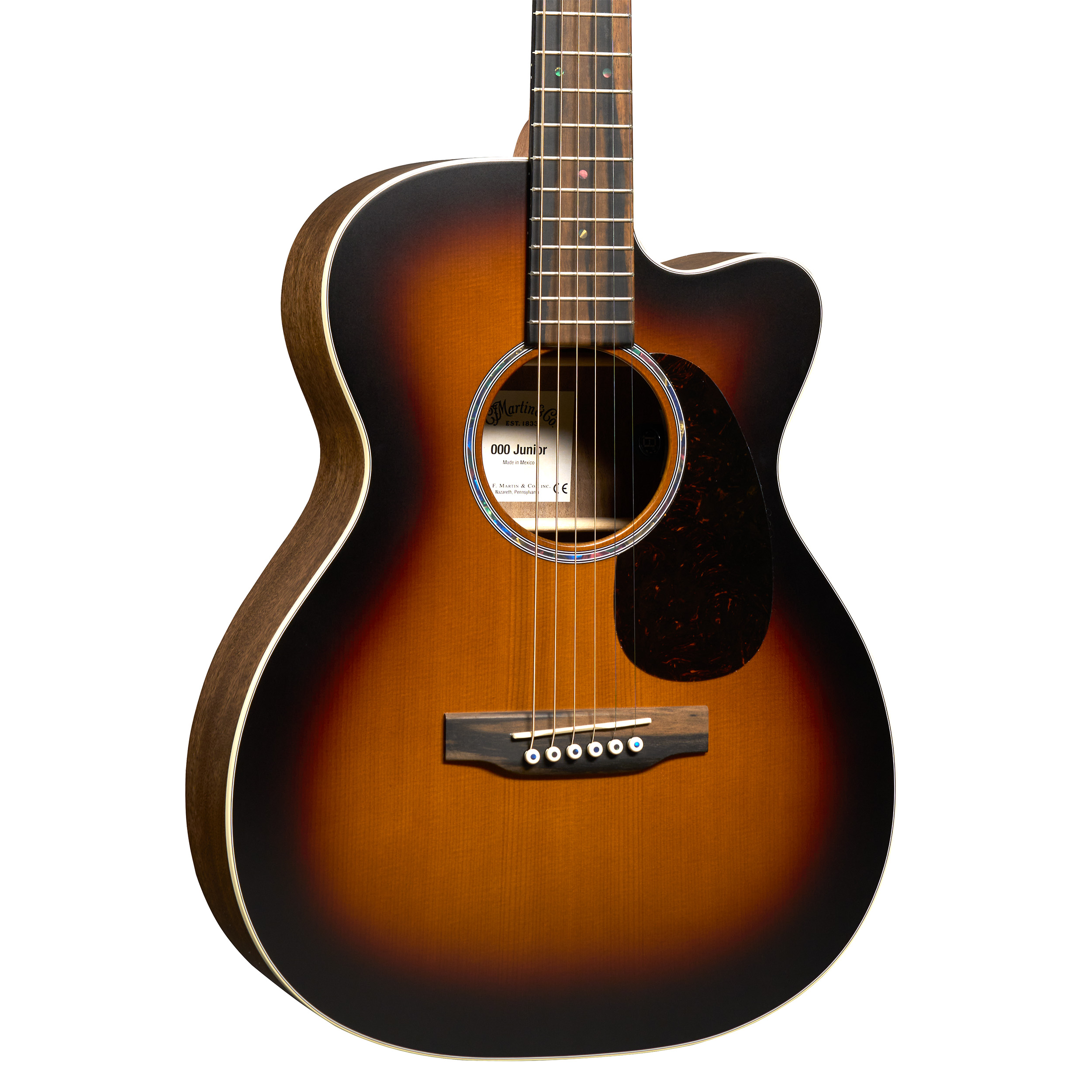 000C Jr E Walnut Burst Westerngitarre