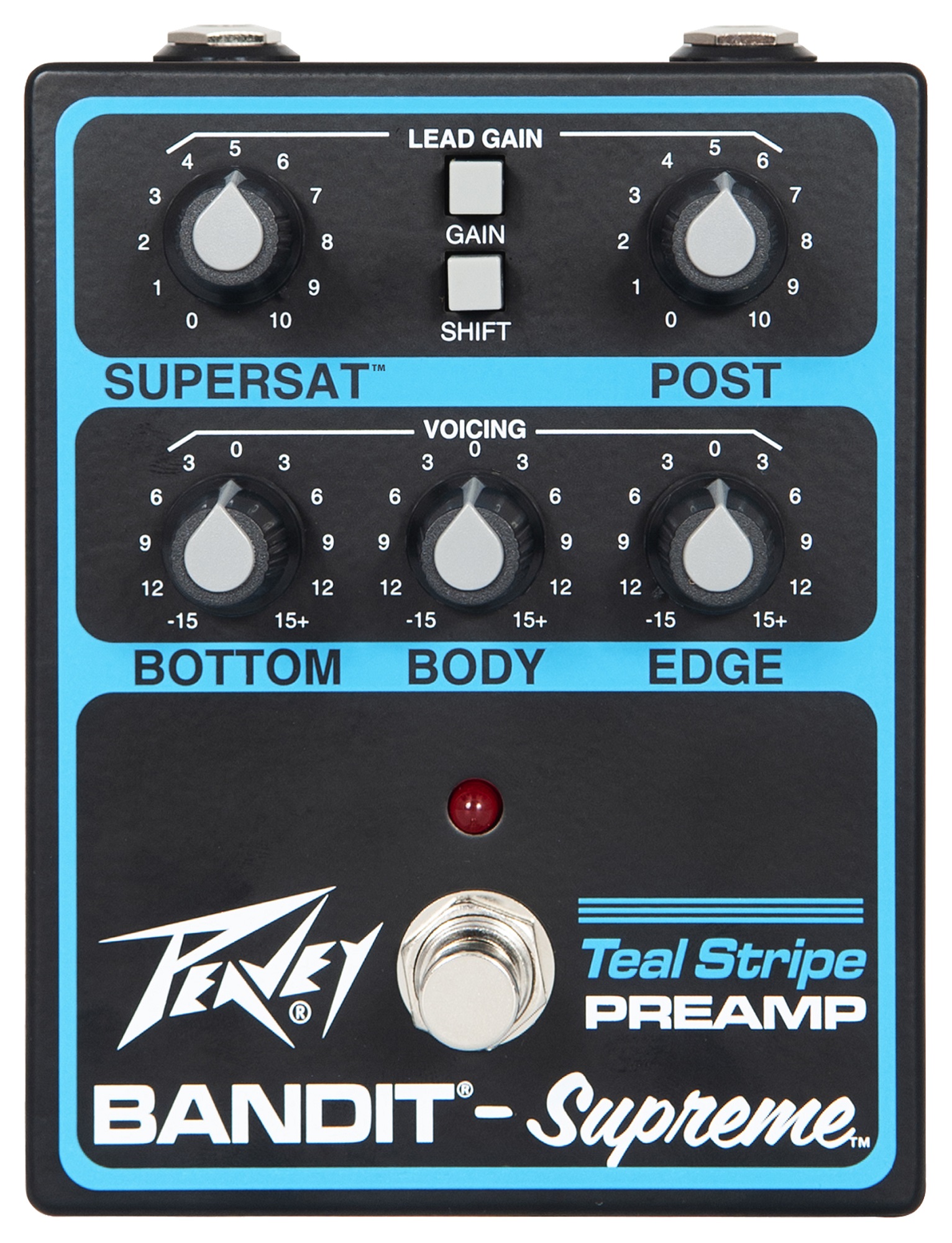 Bandit-Supreme Teal Stripe Preamp Pedal