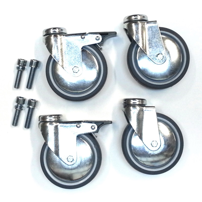 Rollensatz mit 4 Lenkrollen 100 mm