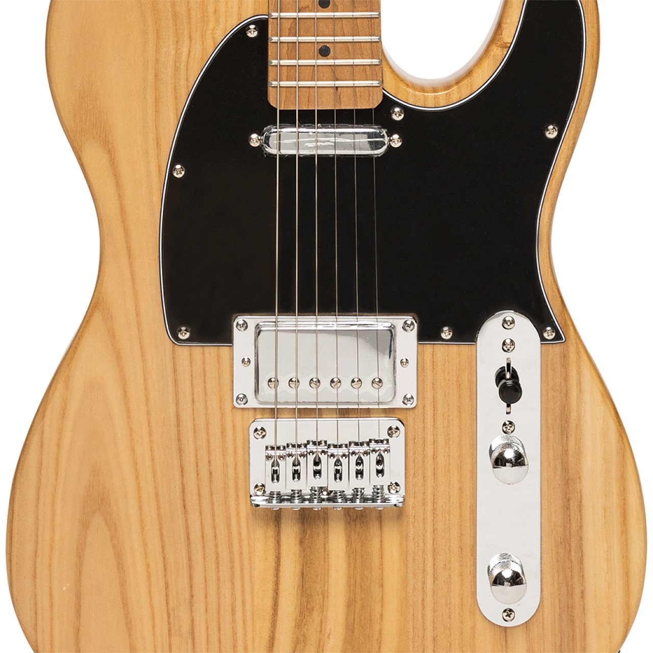 T-Style E-Gitarre Natural Set Plus