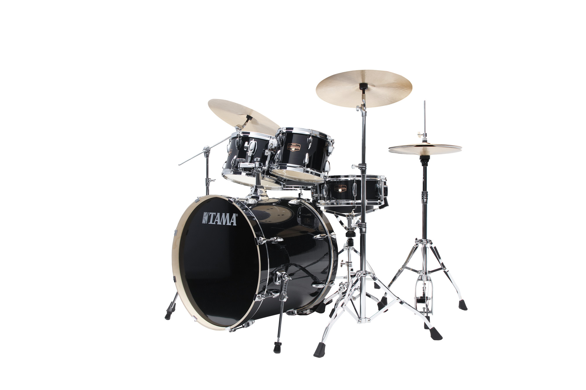 IP52H6W Imperialstar Drum Set 5 teilig - Hairline Black + Hardware