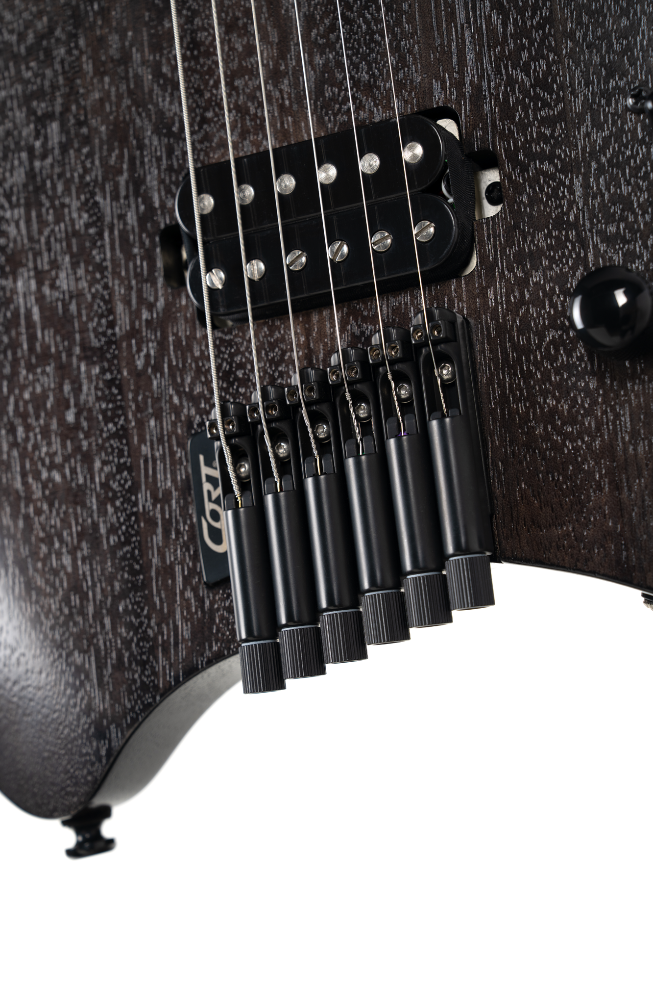 Space G6MS Headless E-Gitarre Semi Gloss Trans Black