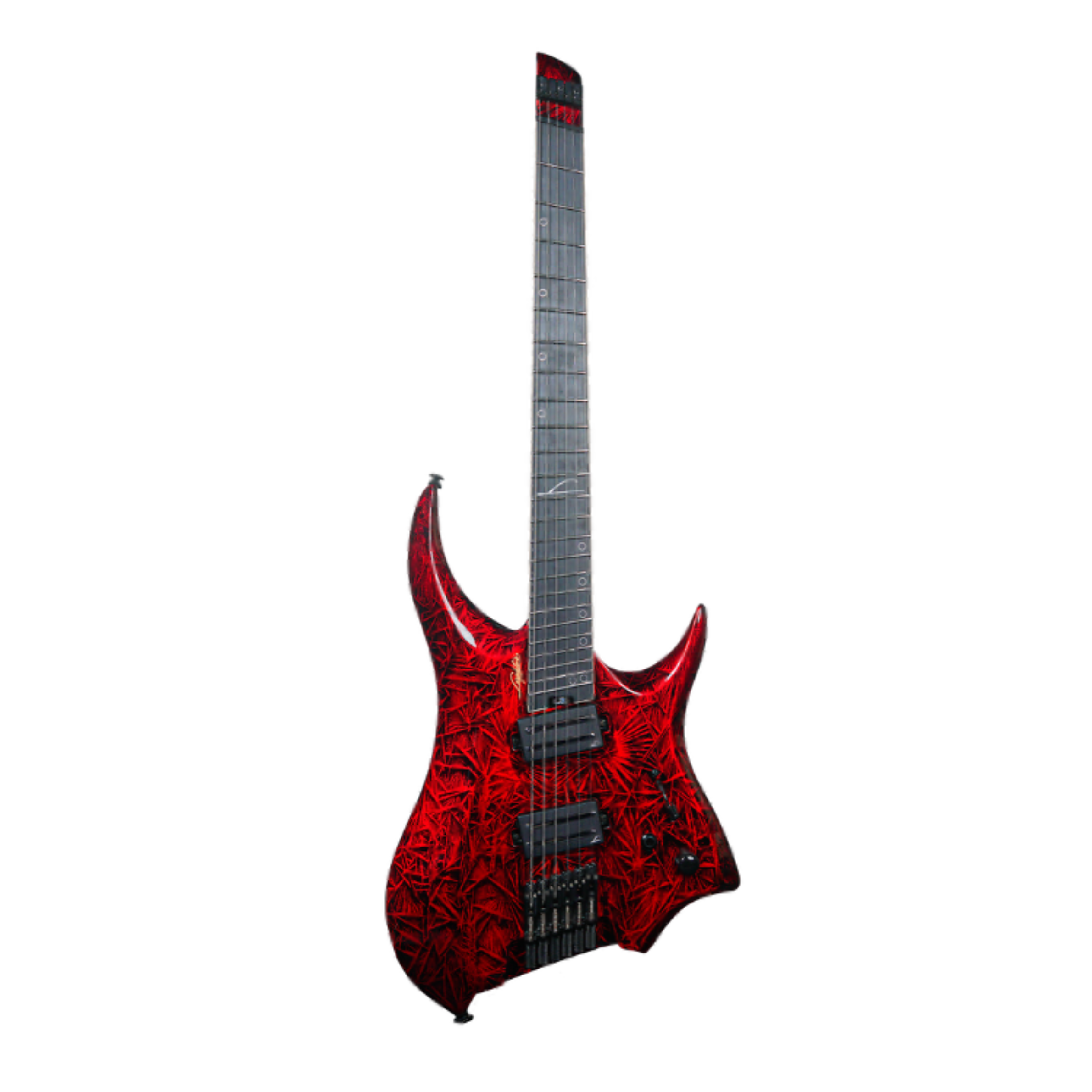 Revenant 6-String Multiscale Headless E-Gitarre Gloss Bloody Mary