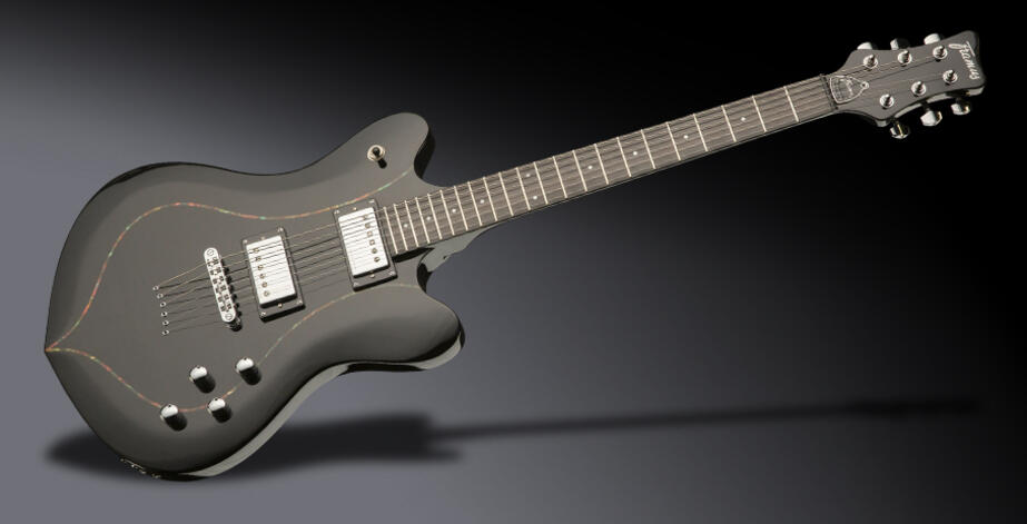 D-Series Artist Line William DuVall Talisman, Seymour Duncan Pickups - Solid Black High Polish