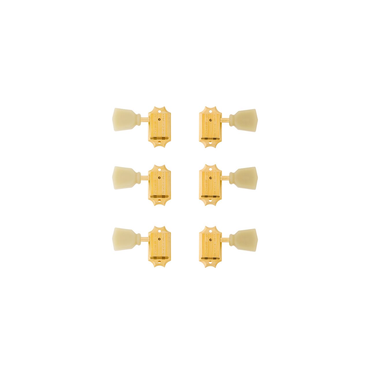 Vintage Machine Heads Gold / Perloid Button