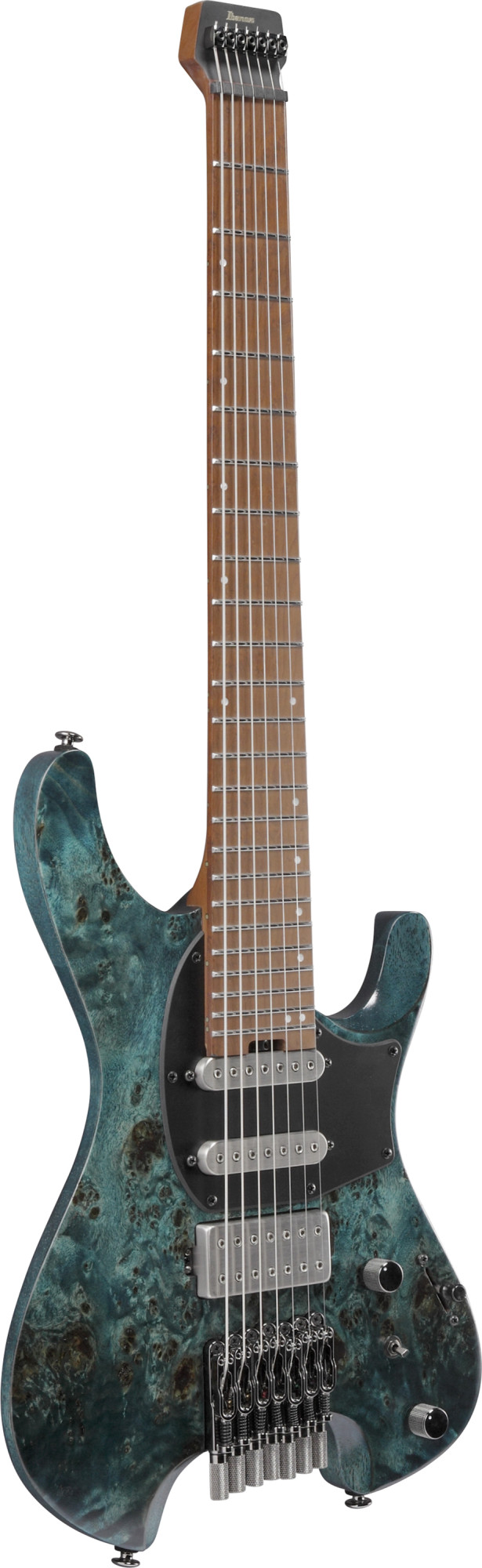 Q547PB-COL Quest 7-Saiter E-Gitarre, Cosmic Blue Low Gloss