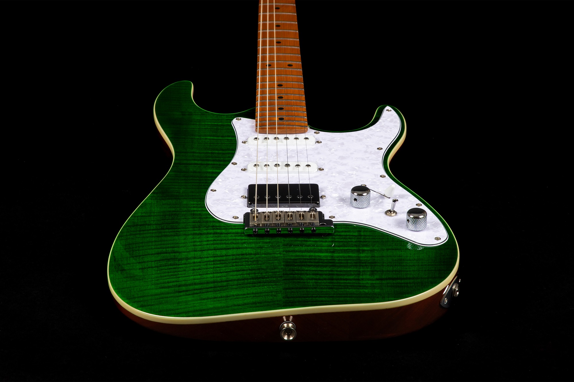 JS-600 TGR E-Gitarre Transparent Green