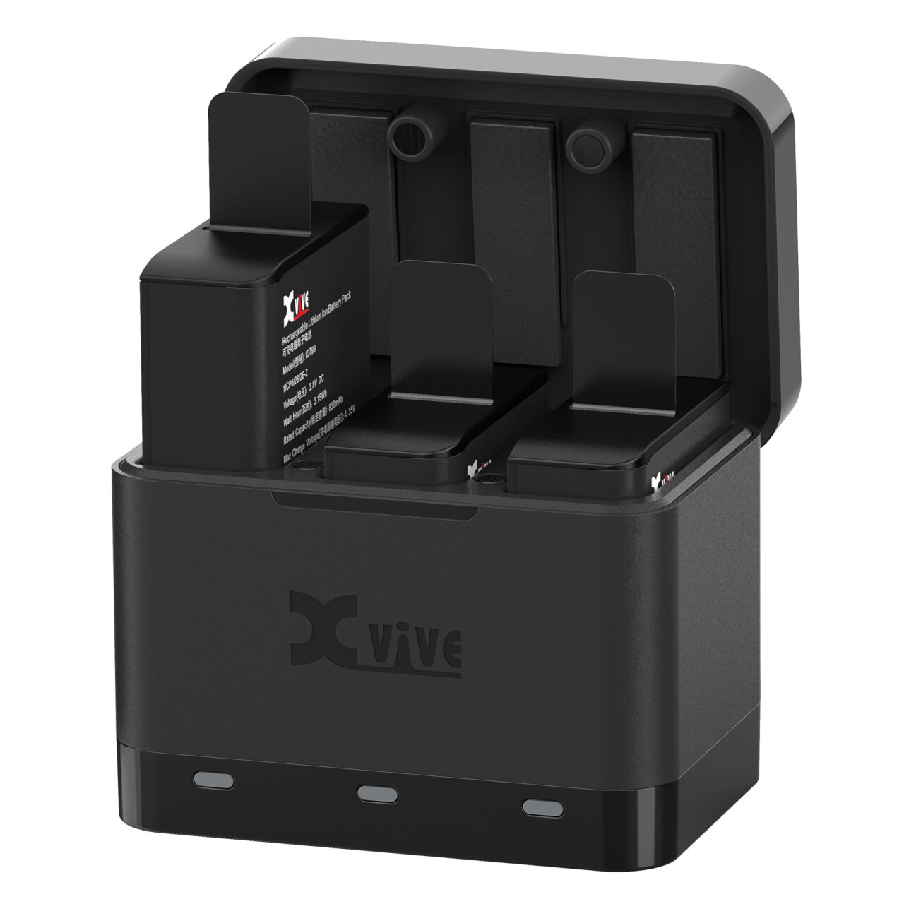U5C Battery Charger Case with 3x Rechargeable Li-Ion Batteries