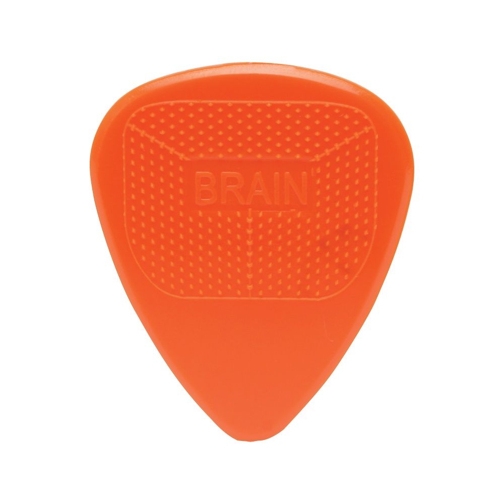 Snarling Dog Brain Picks - 351 Shape (TSDB351 1.14), 12 pcs Pick Pack, 1.14 mm, Orange