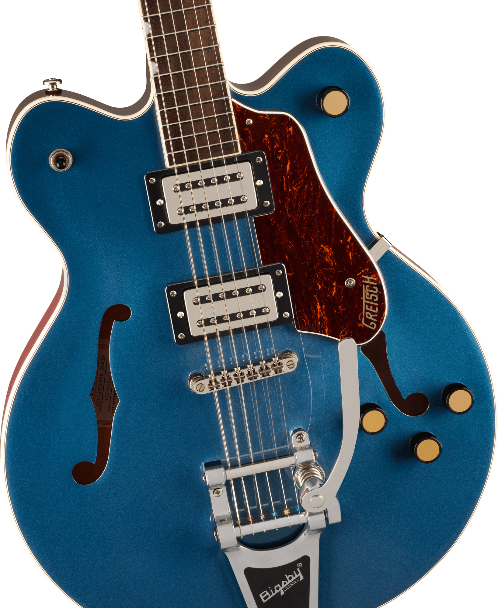 G2622T Streamliner Center Block Double-Cut with Bigsby Dark Denim