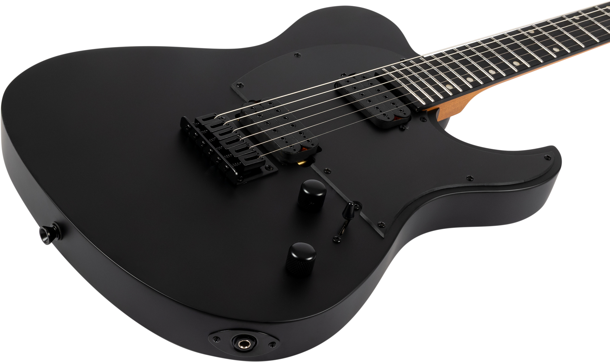 1036796_4 Spira T-400 Baritone MBK Satin Black – Nahaufnahme der Tonabnehmer