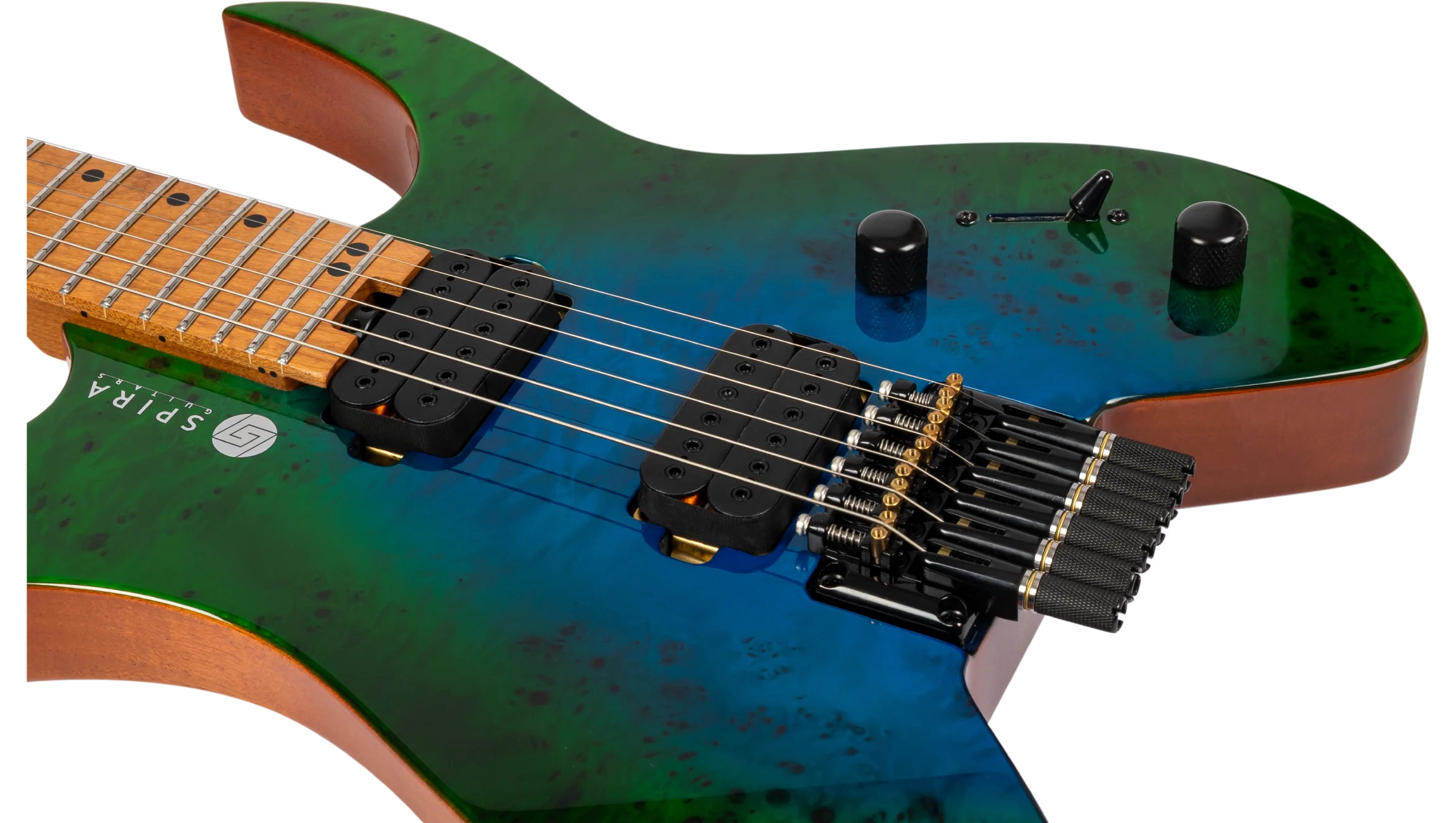 Spira Guitars S-500 GBR Seitenansicht links