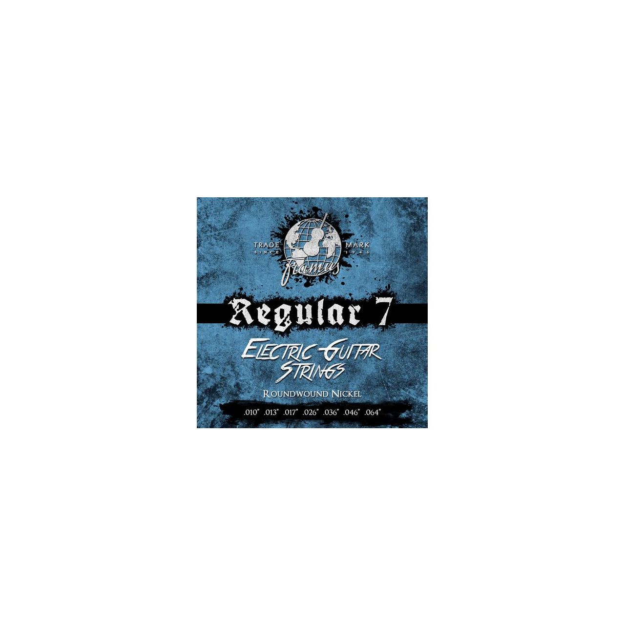 Blue Label Electric Guitar String Set, Nickel-Plated Steel - 7-String, Regular, .010"-.064"