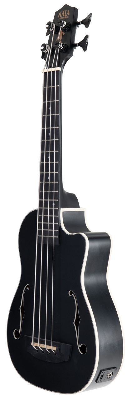 U-Bass Journeyman Fretted - Matte Black, with Bag