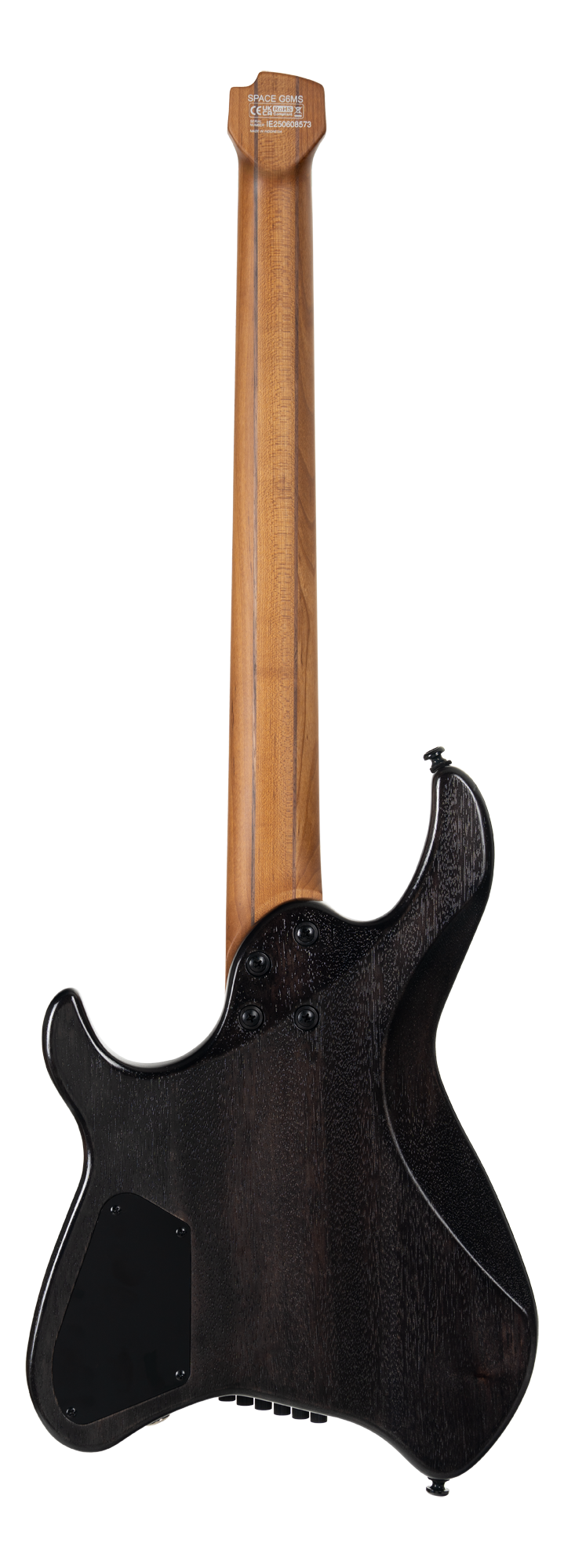 Space G6MS Headless E-Gitarre Semi Gloss Trans Black