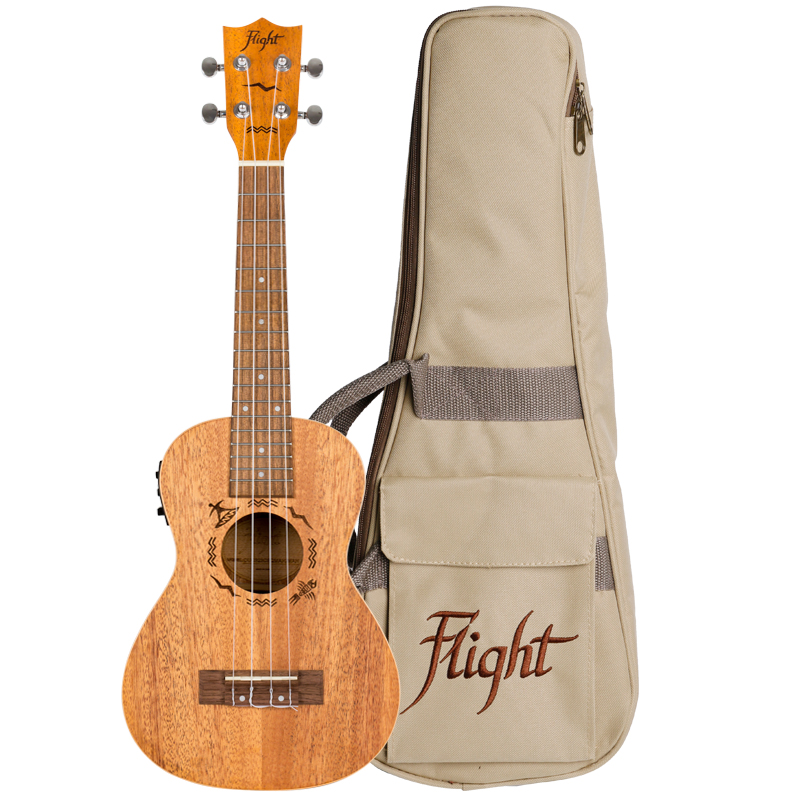 DUC323 EQ Mahogany Electro-Acoustic Concert Ukulele
