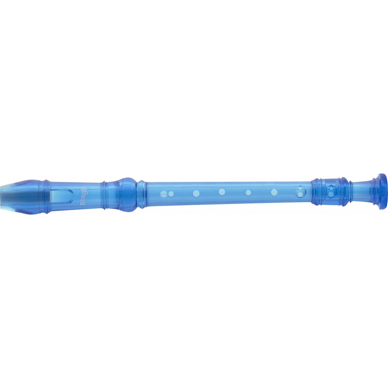 Sopranblockflöte barock transparent blau