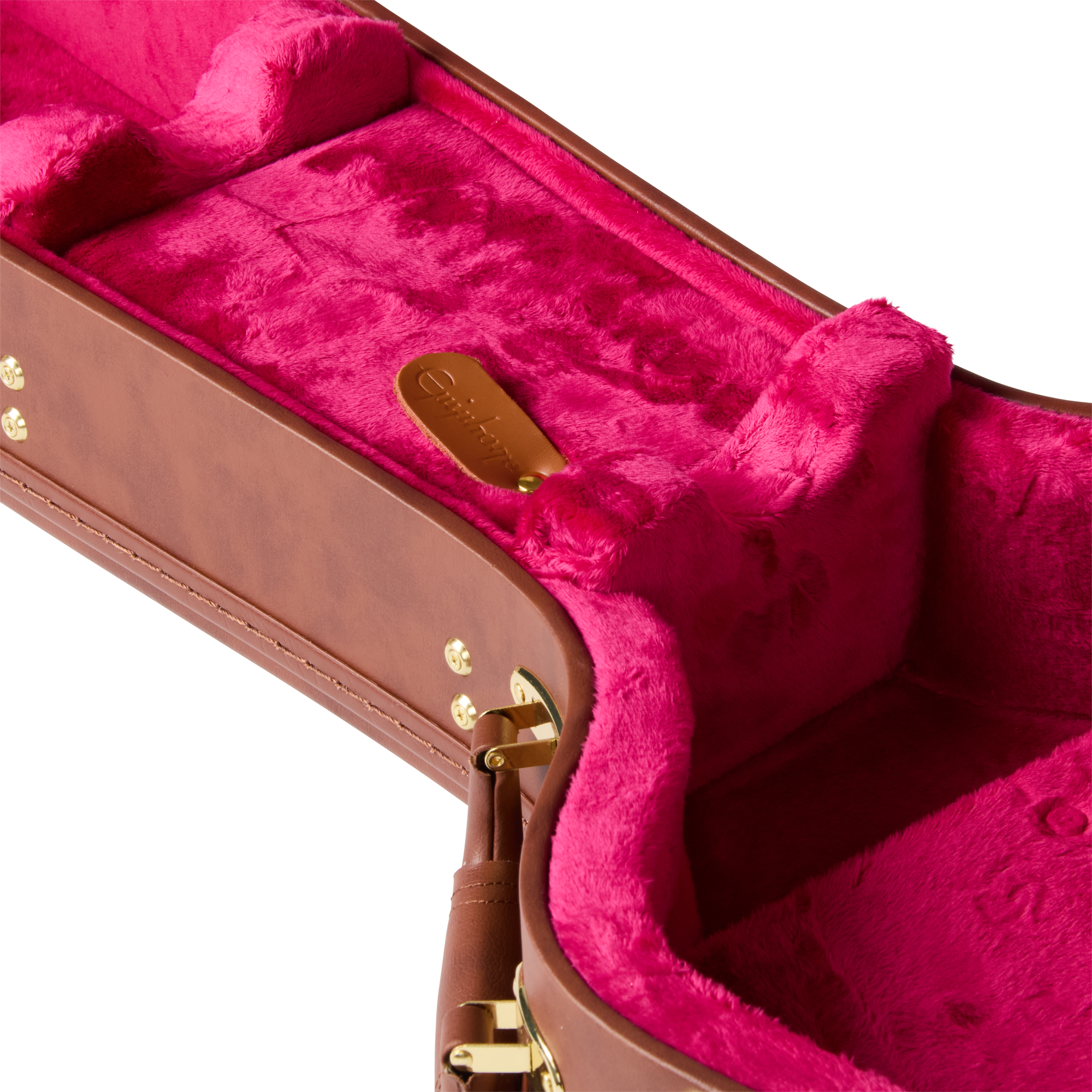 Epiphone ES-345 sicher verstaut im exklusiven Hardshell-Case mit Samt-Innenfutter