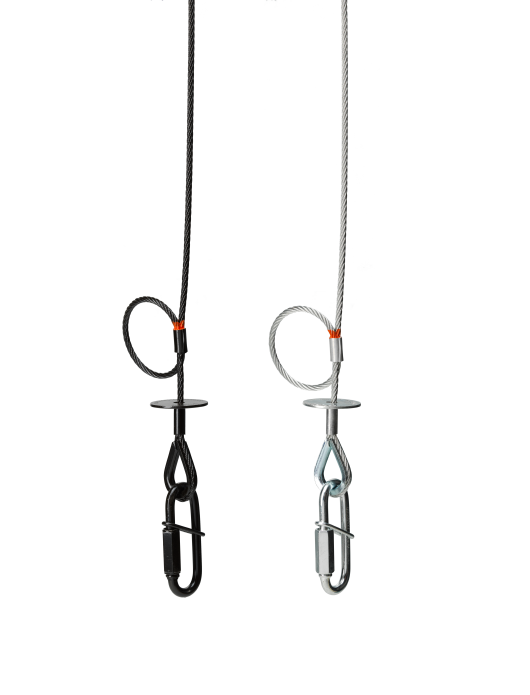 Sicherungsseil Saveking 4mm, 60cm 40kg Schwarz
