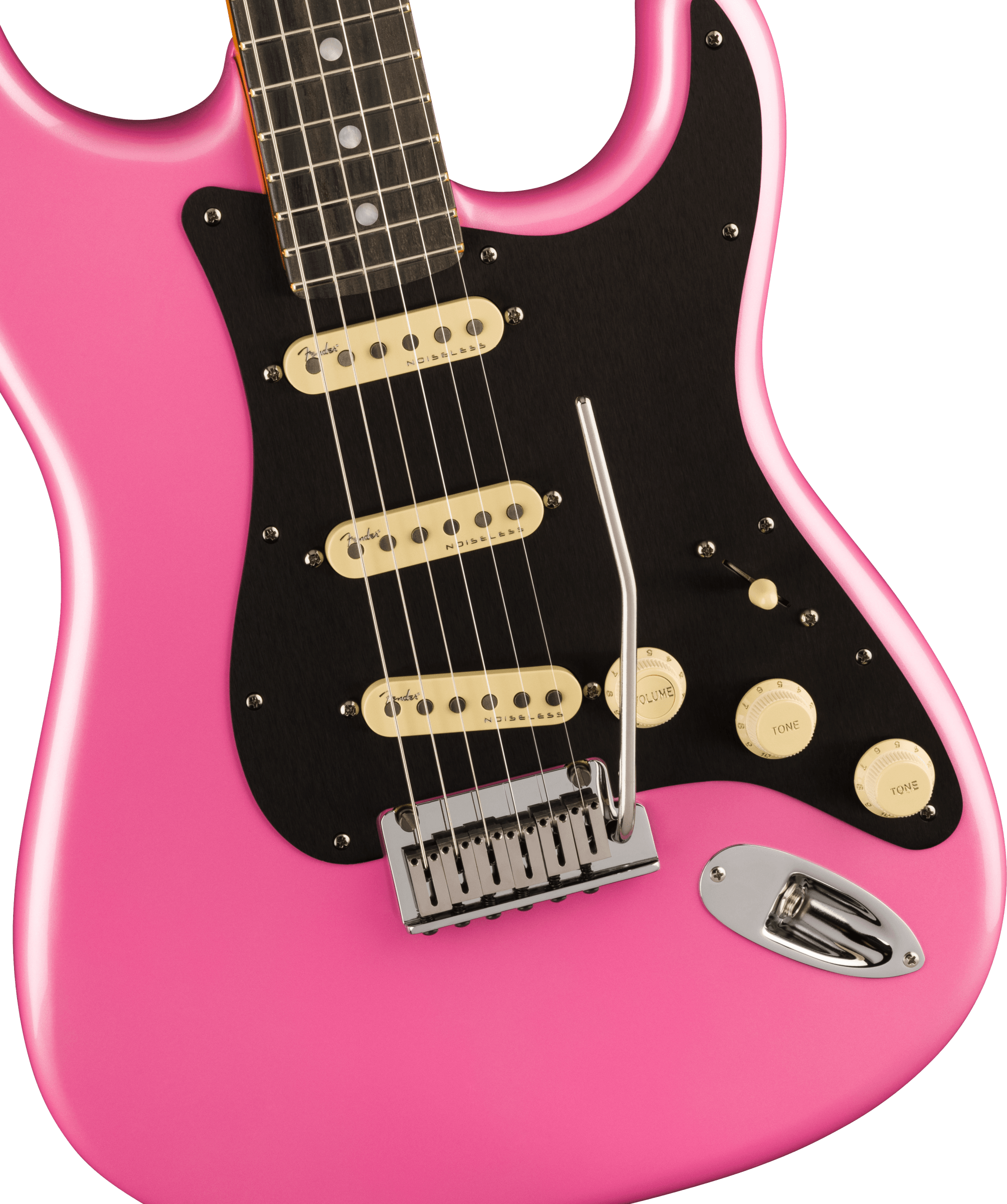American Ultra Stratocaster® HSS, Ebony Fingerboard, Bubble Gum Metallic