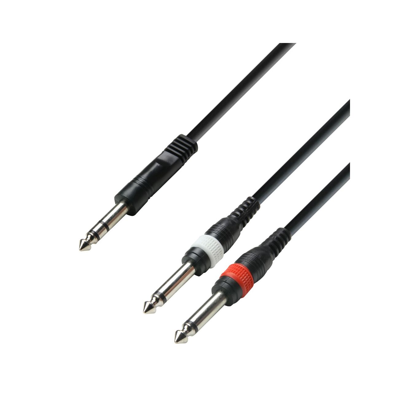 Adam Hall Audiokabel Klinke stereo auf 2x 6,3mm Klinke mono 3m