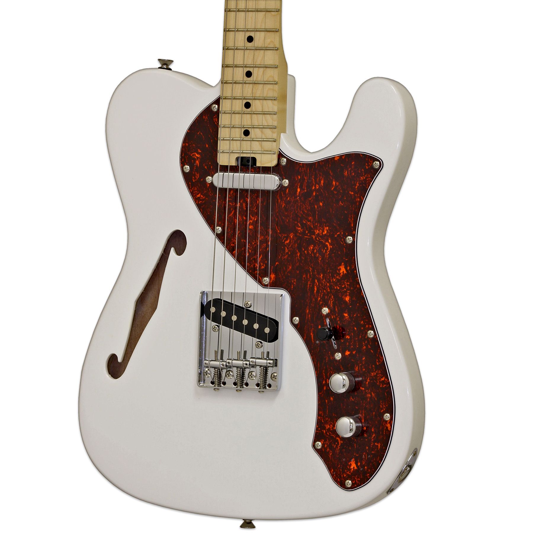 TEG Thinline Telecaster, tortoise white