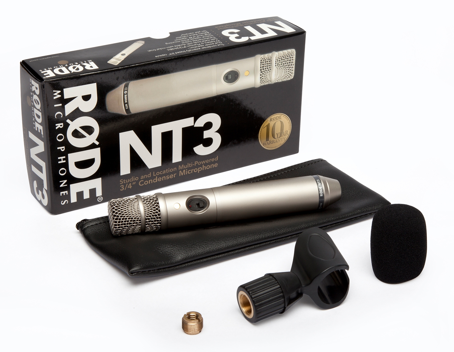 NT3, Kondensatormikrofon, Batterie- und Phantomspeisung