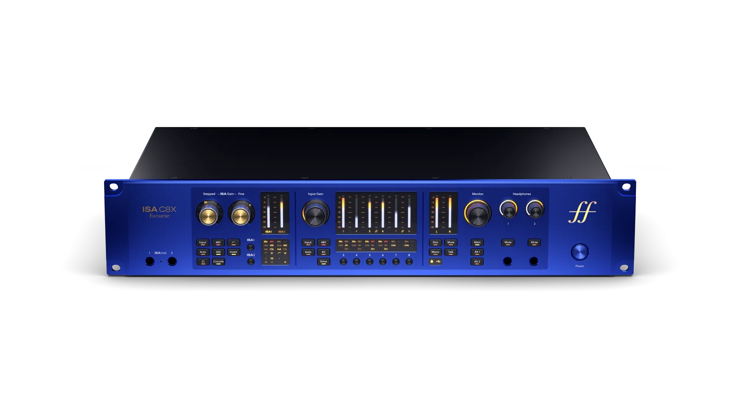 Focusrite ISA C8X Bedienoberfläche von oben