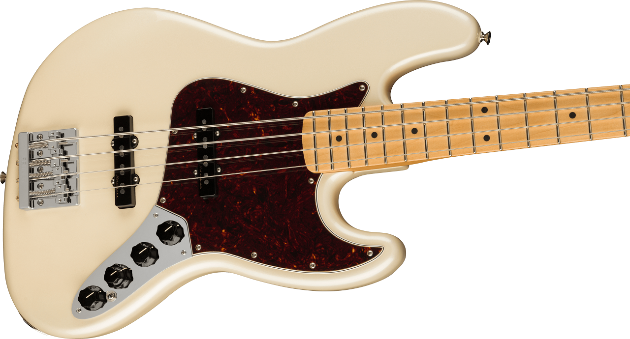 Player Plus Jazz Bass®, Maple Fingerboard, Olympic Pearl