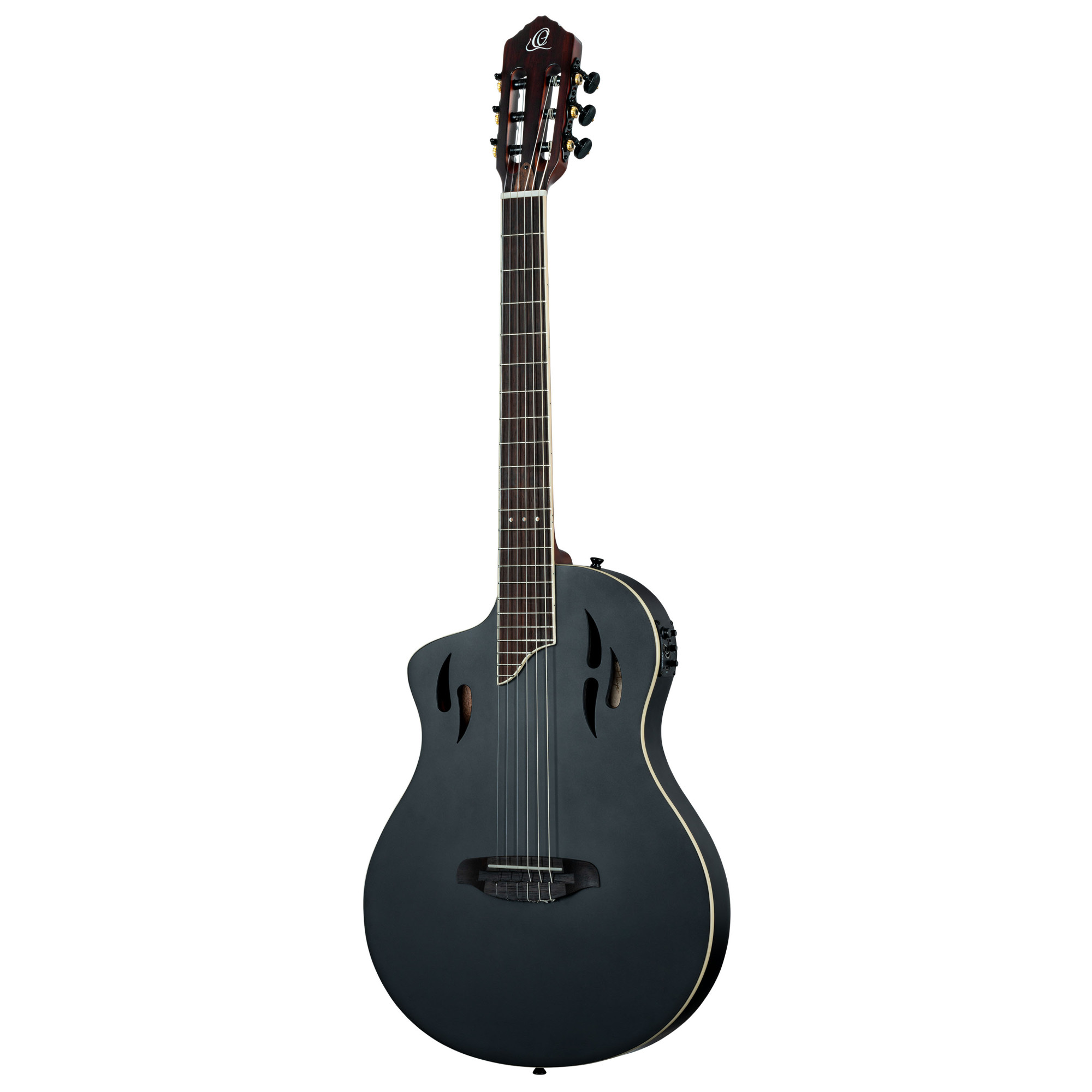 TourPlayer DeLuxe Nylon Gitarre, Lefty, Fichte Schwarz (B-Stock)