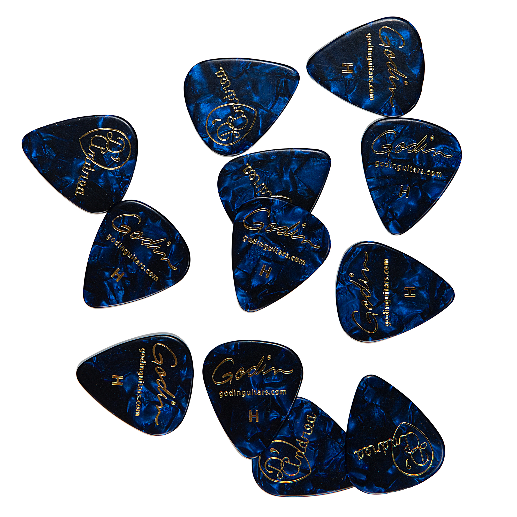 1039208 Picks Blue  Pearl .96mm Heavy