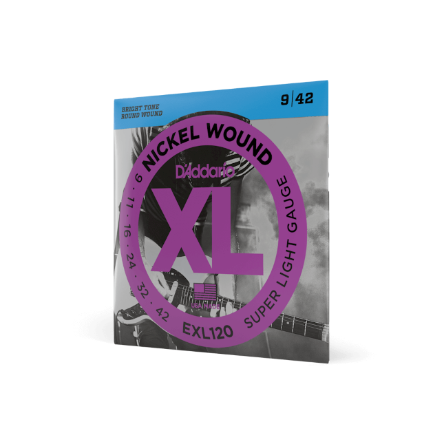 EXL120-10P Nickel Wound Electric Guitar Strings, Super Light, 9-42, 10 Sets