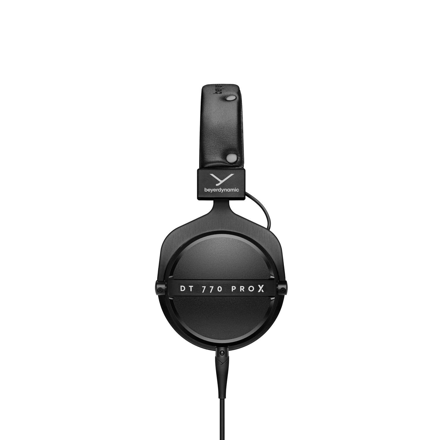 Nahaufnahme des beyerdynamic Logos auf dem Kopfband
