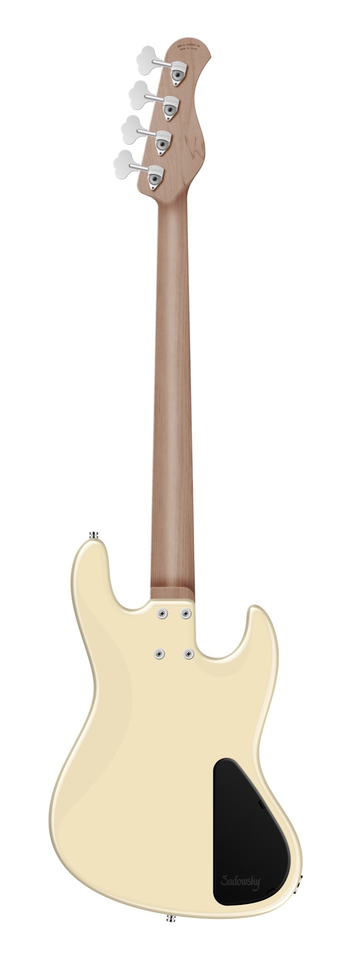MetroExpress 21-Fret Vintage M/J Bass, Morado Fingerboard, Lefthand, 4-String - Solid Olympic White 